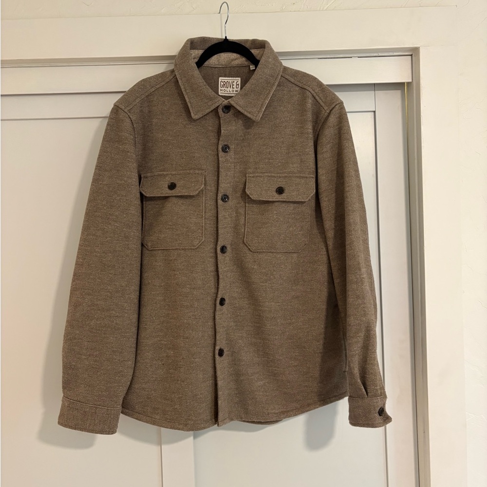 Grove & Hallow Tan Men's Shirt Jacket